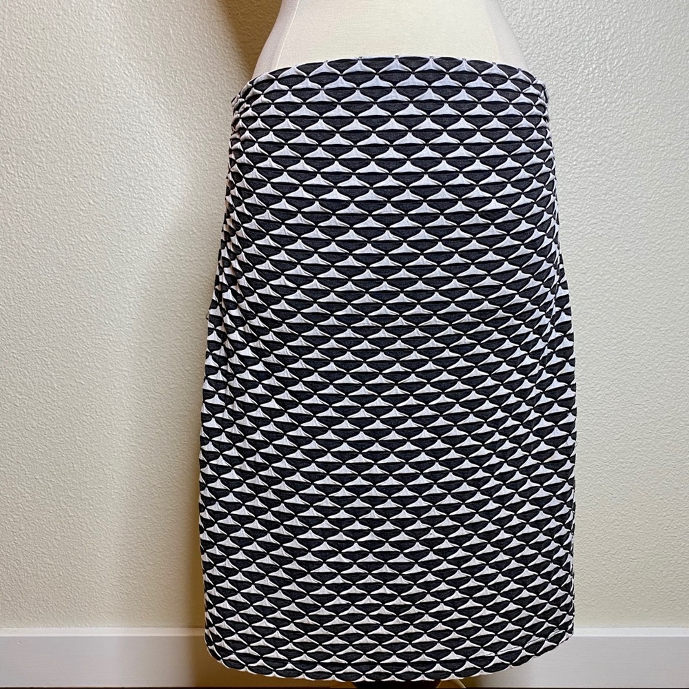 Max Studio Black & White Stretch Mini Skirt S
